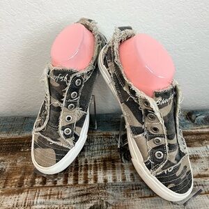 Blowfish Frayed Canvas Sneakers